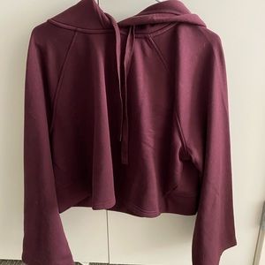 Athleta Crop Hoodie Sweatshirt